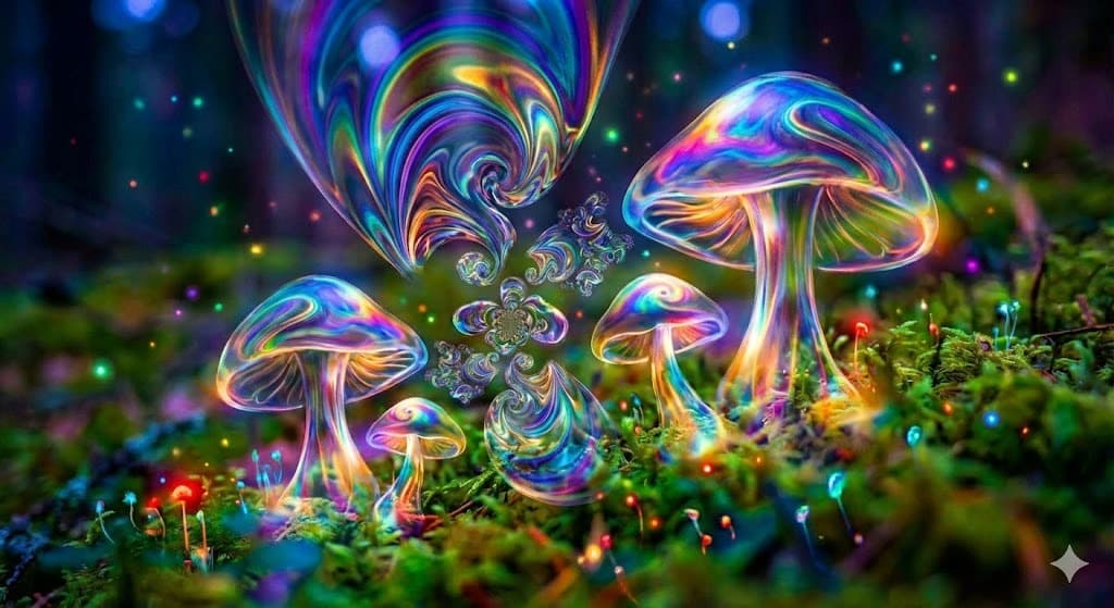 Psilocybin interacting with the brain